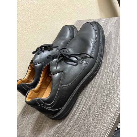 Timberland Shoes Mens 12-12.5 Black Derby Casual Lace Up Leather Everyday - Picture 6 of 8